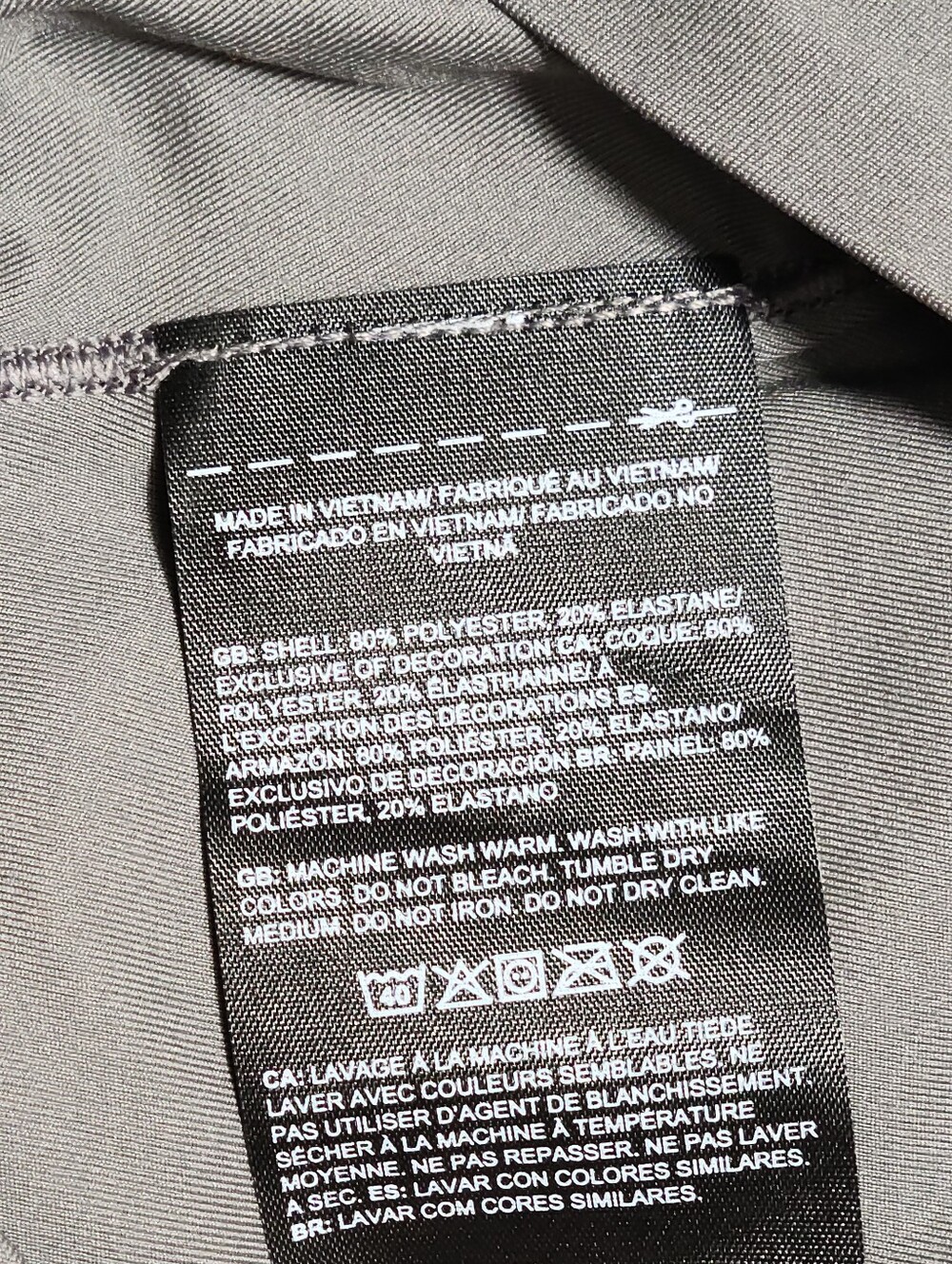 The North Face TNF x SKIMS Refina Longsleeve Top Grey Gunmetal Women Small NEW - Picture 5 of 7